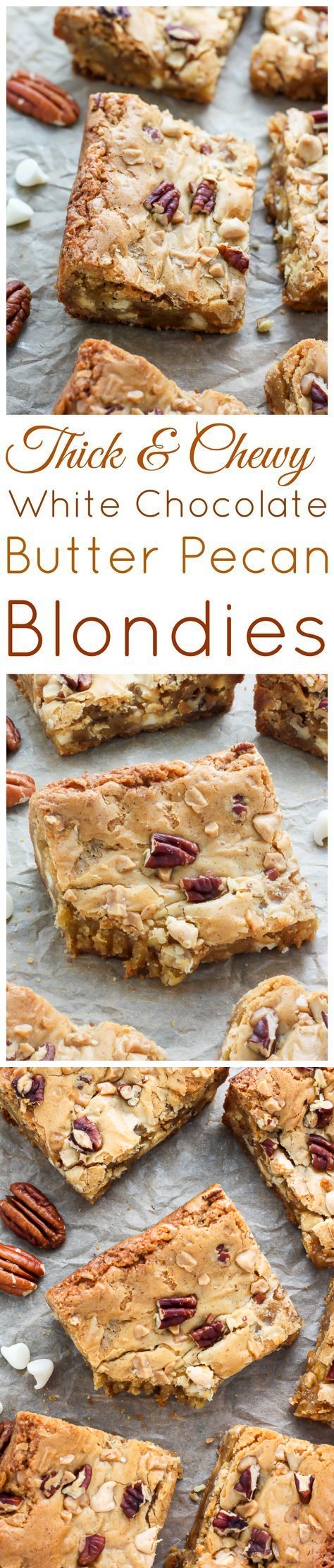 White Chocolate Butter Pecan Blondies