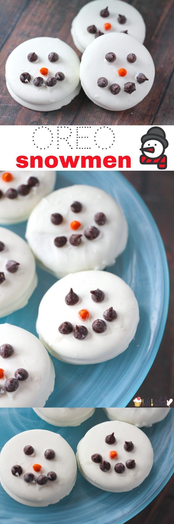 White Chocolate OREO Snowmen