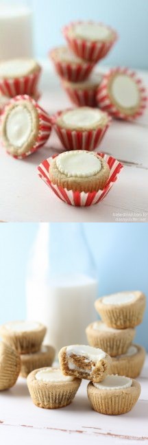 White Chocolate Peanut Butter Cookie Cups