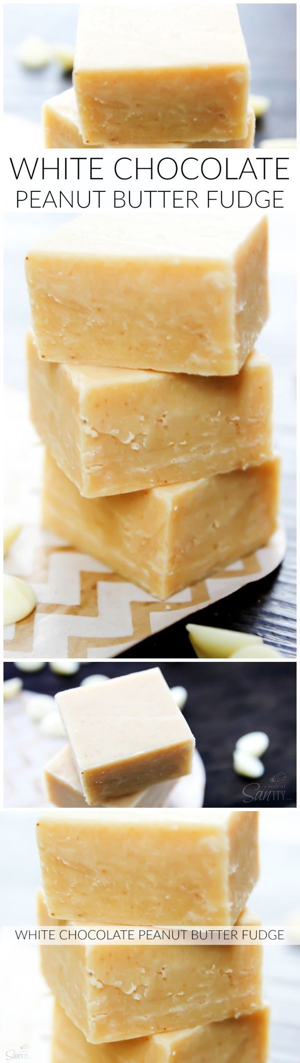 White Chocolate Peanut Butter Fudge