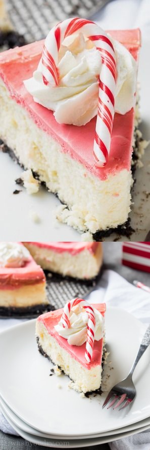 White Chocolate Peppermint Cheesecake