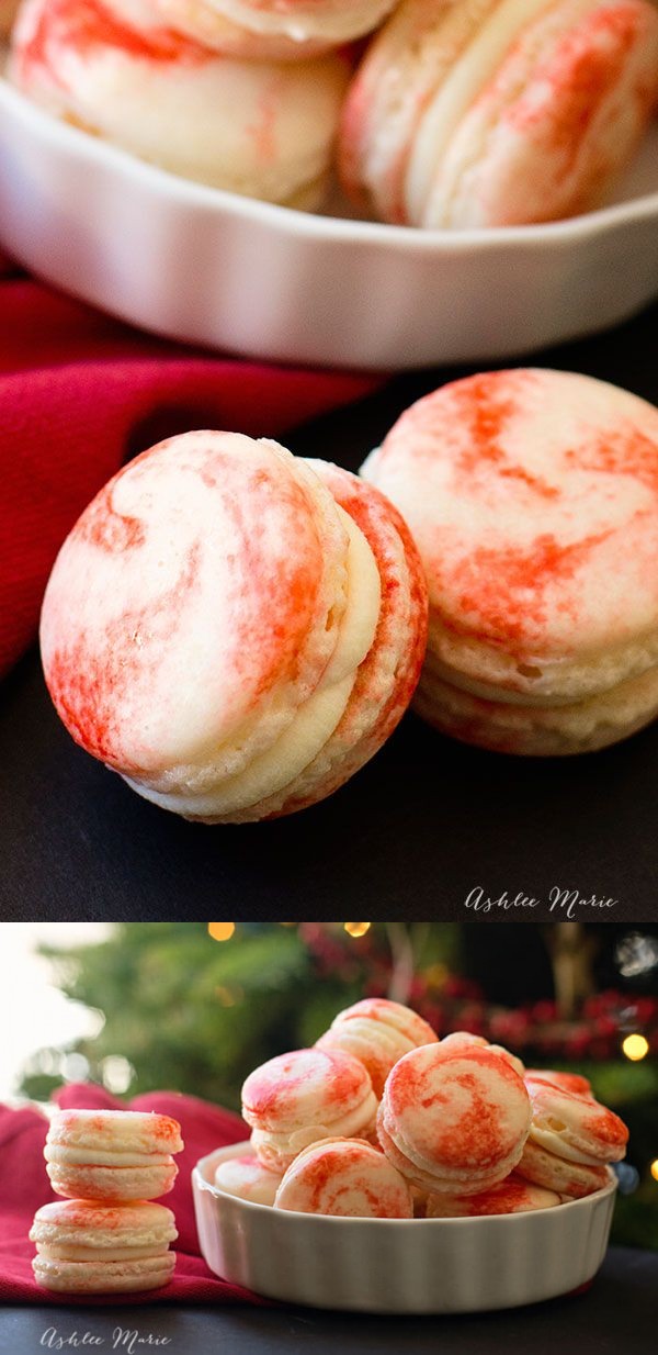 White Chocolate Peppermint Macaron recipe and video