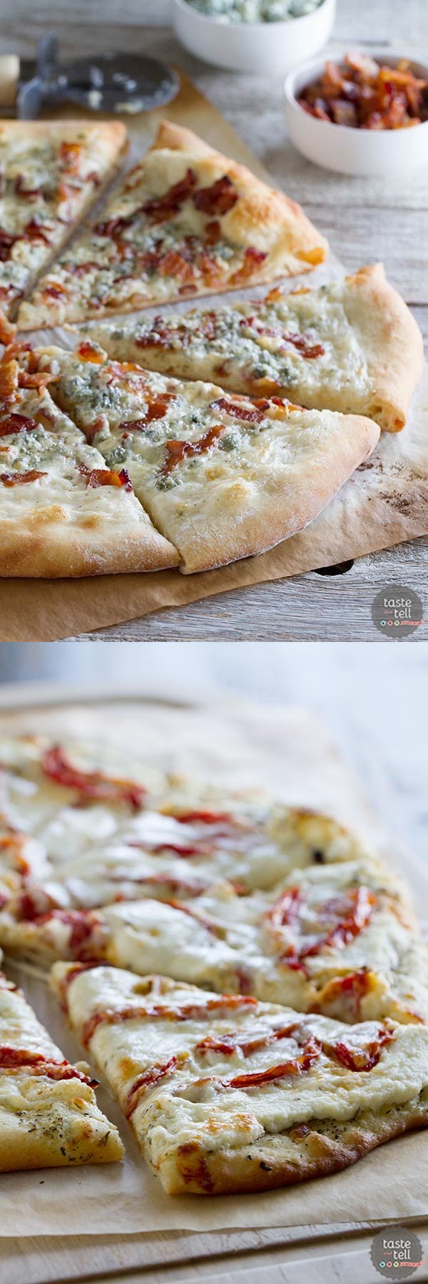 White Pizza Recipe with Roasted Tomatoes