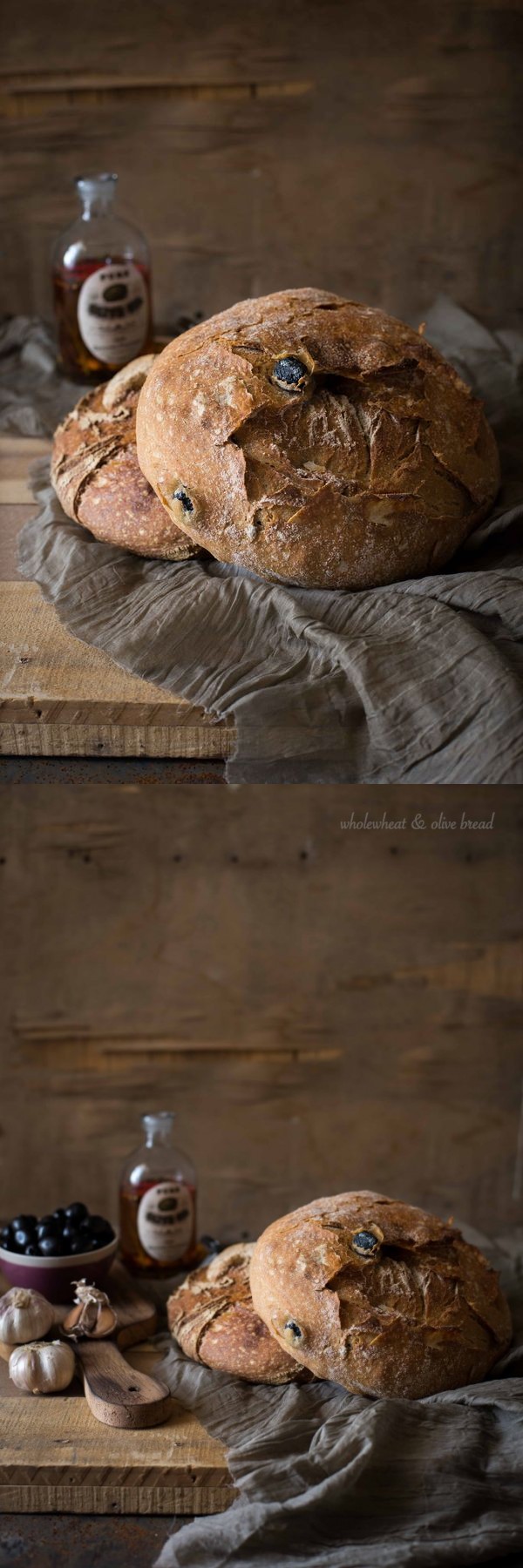 Wholewheat Olive Bread