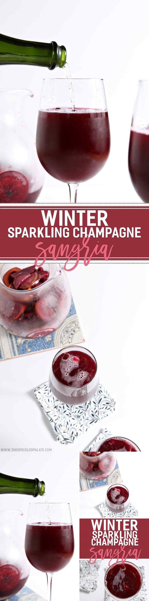 Winter Sparkling Champagne Sangria