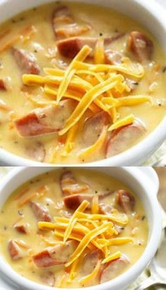 Wisconsin Brats and Beer Cheddar Chowder