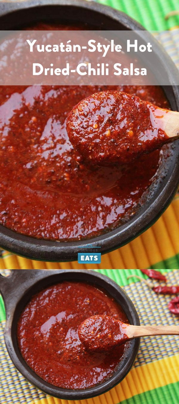 Yucatán-Style Hot Dried-Chili Salsa (K'uut Bi Ik