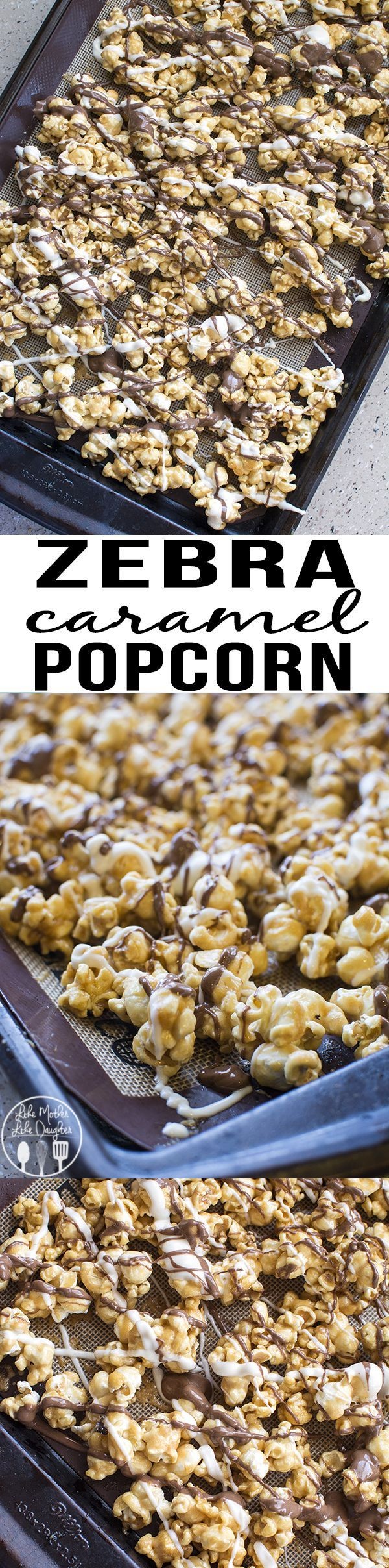 Zebra Caramel Popcorn