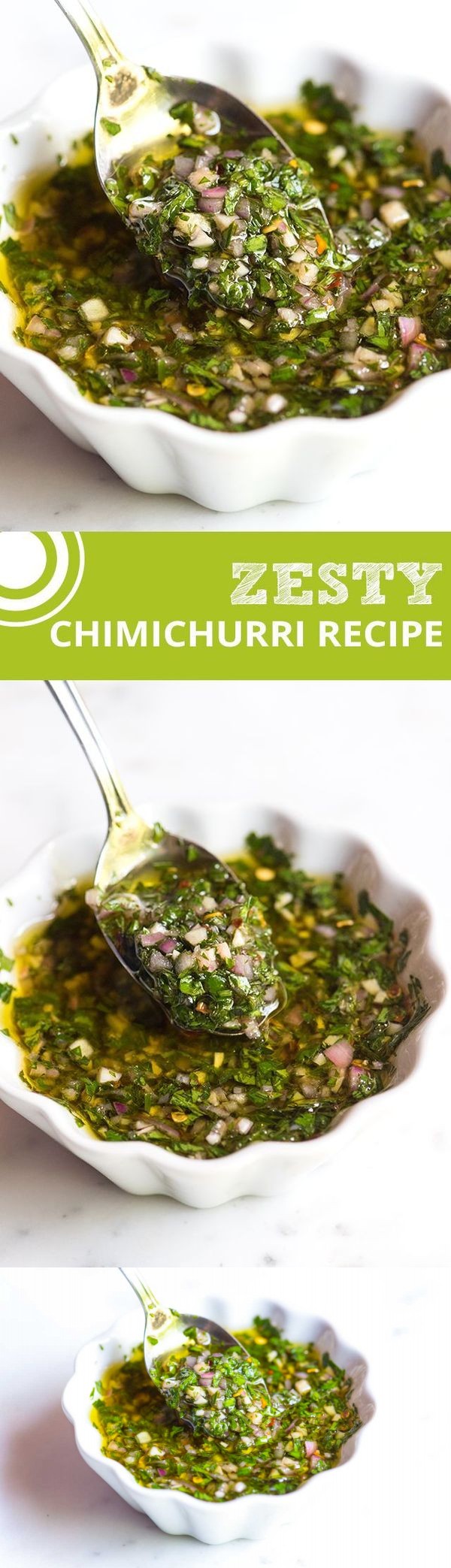 Zesty, Green Chimichurri Sauce