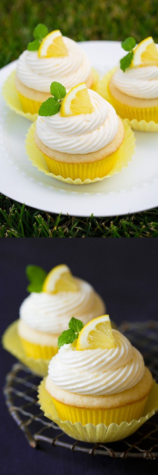 Zesty Lemon Cupcakes with Refreshing Lemon Buttercream Frosting