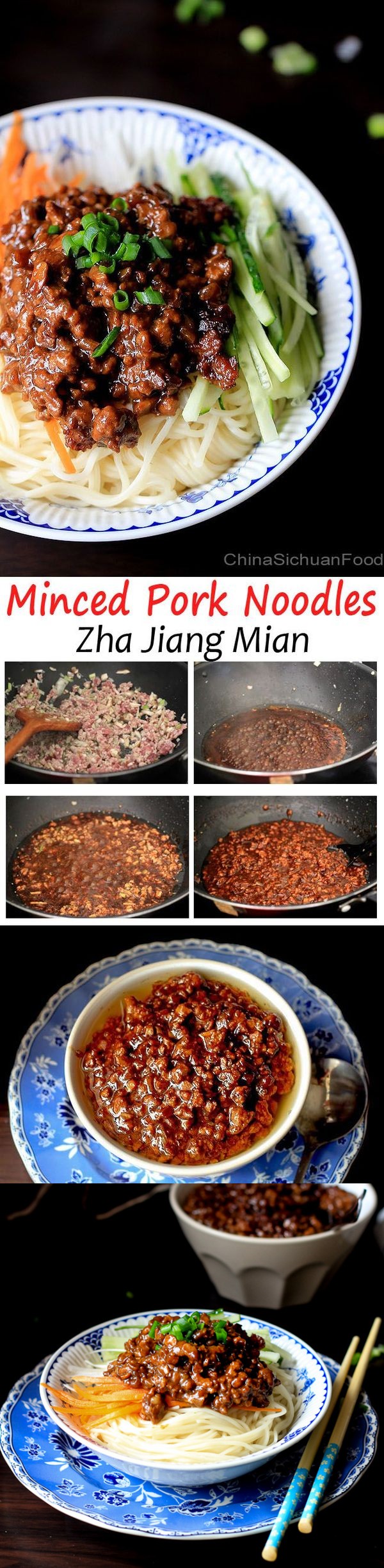 Zhajiangmian—Minced Pork Noodles