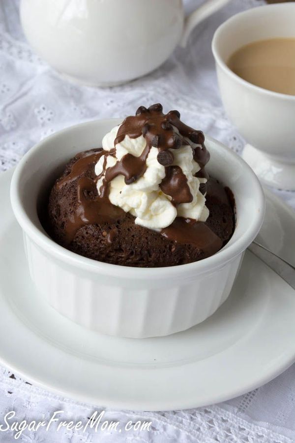 1 Minute Sugar-Free Chocolate Mug Cake