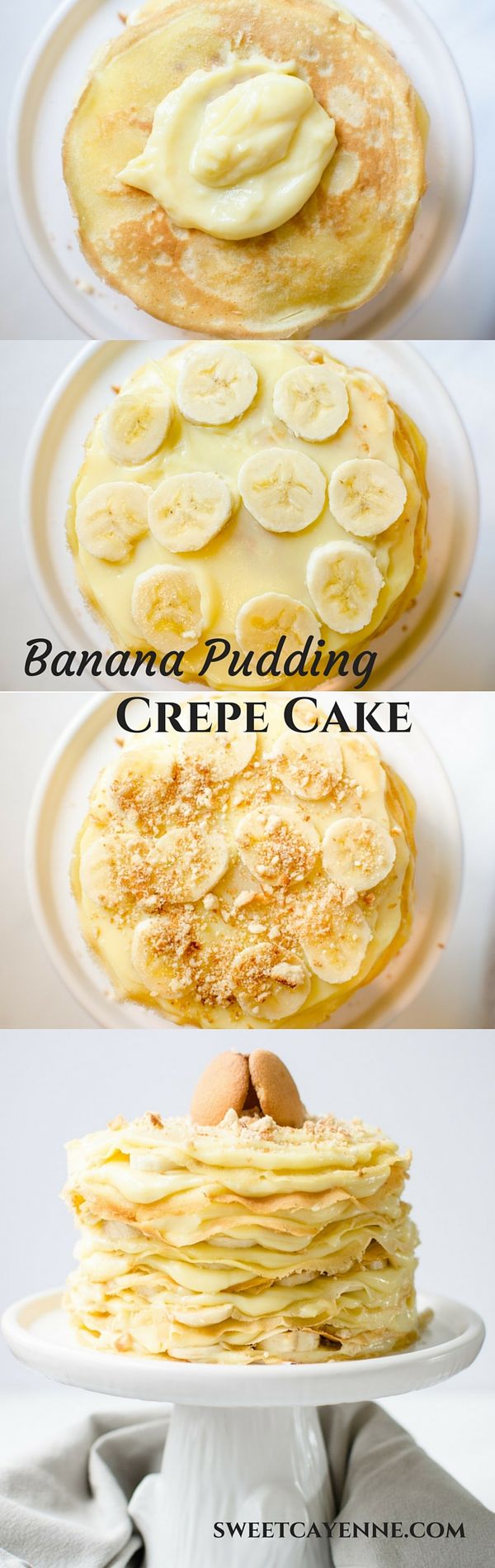 12 Layer Banana Pudding Crepe Cake