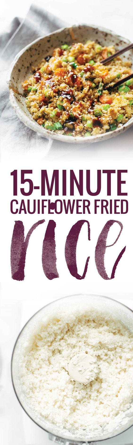 15 Minute Cauliflower Fried Rice