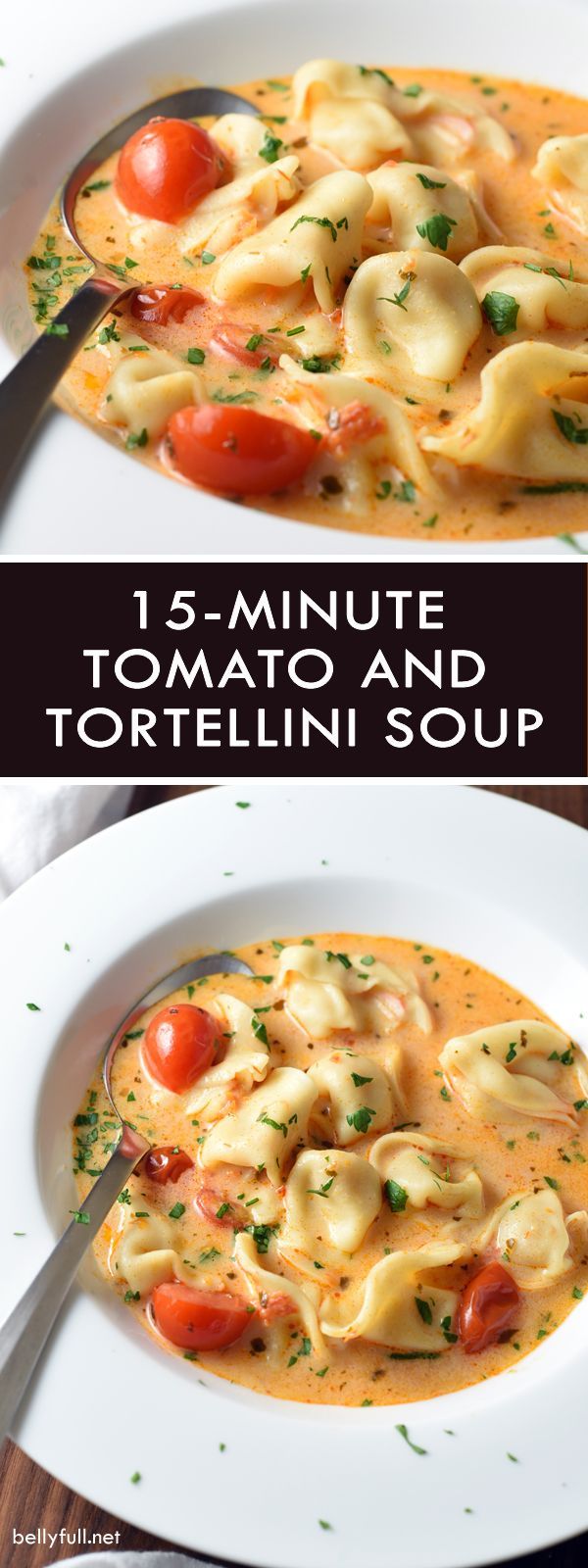 15-Minute Tomato and Tortellini Soup