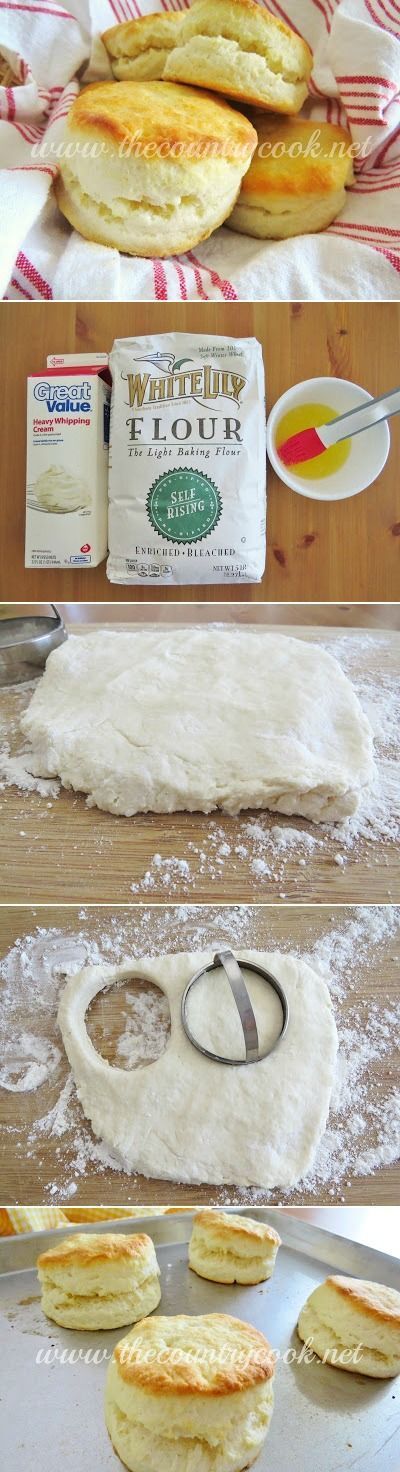 2-Ingredient Cream Biscuits