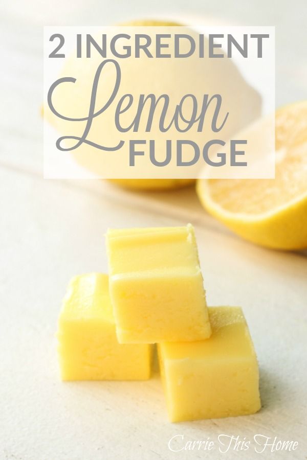 2 Ingredient Lemon Fudge