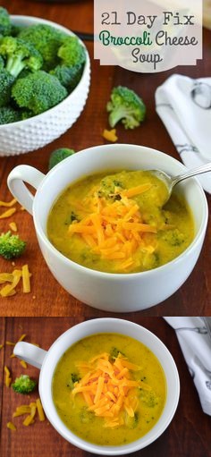 21 Day Fix Broccoli Cheese Soup