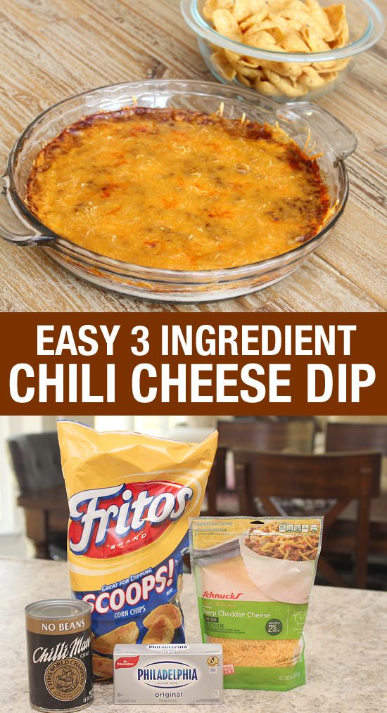 3 Ingredient Chili Cheese Dip