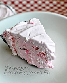 3 Ingredient Frozen Peppermint Pie