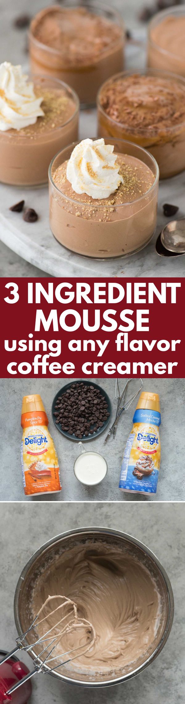 3 Ingredient Mousse using Coffee Creamer