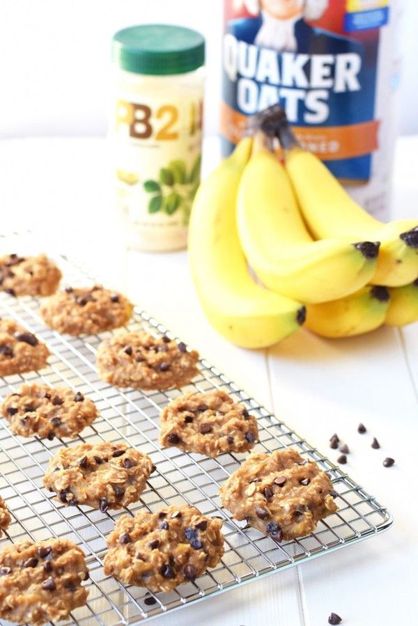 3 Ingredient Peanut Butter Banana Cookies