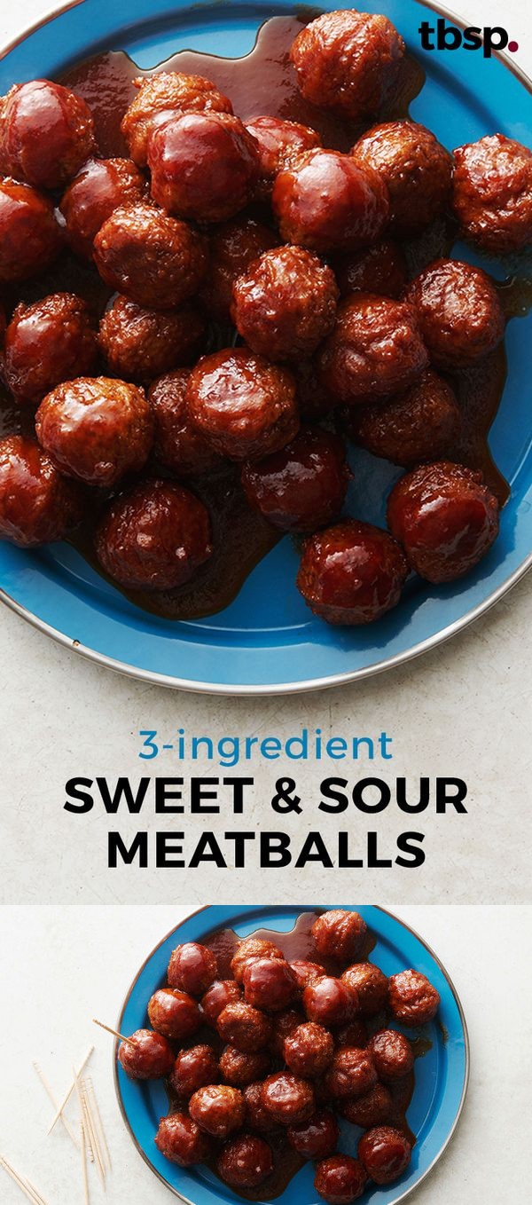 3-Ingredient Sweet and Sour Meatballs