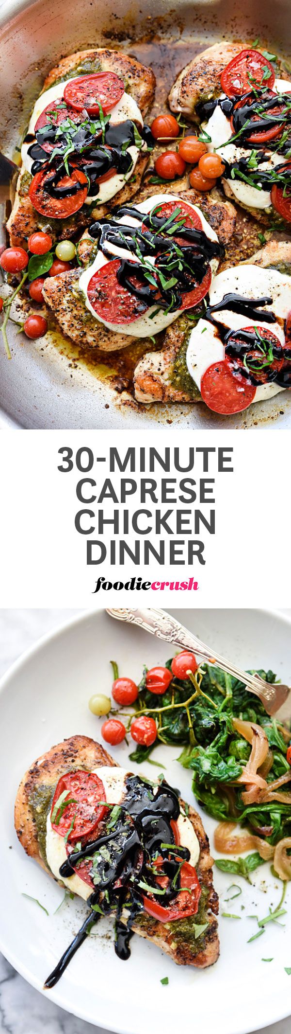 30-Minute Caprese Chicken