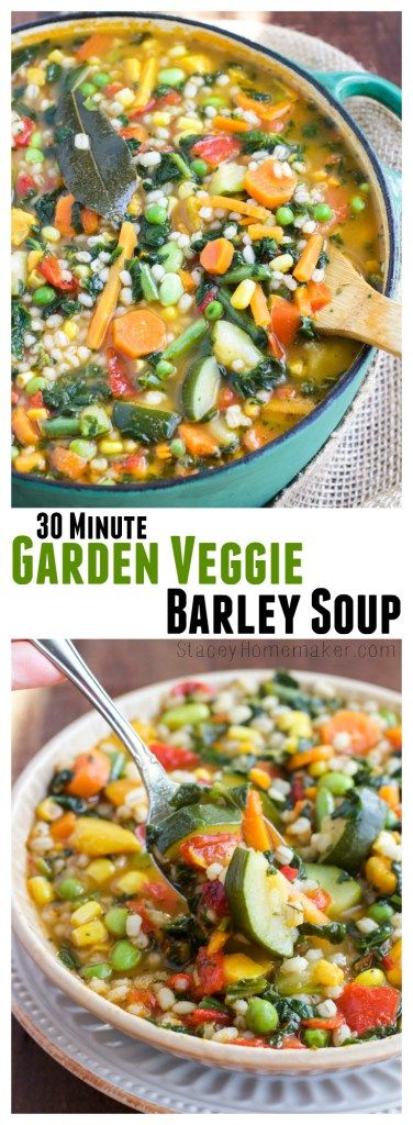 30 Minute Garden Veggie Soup