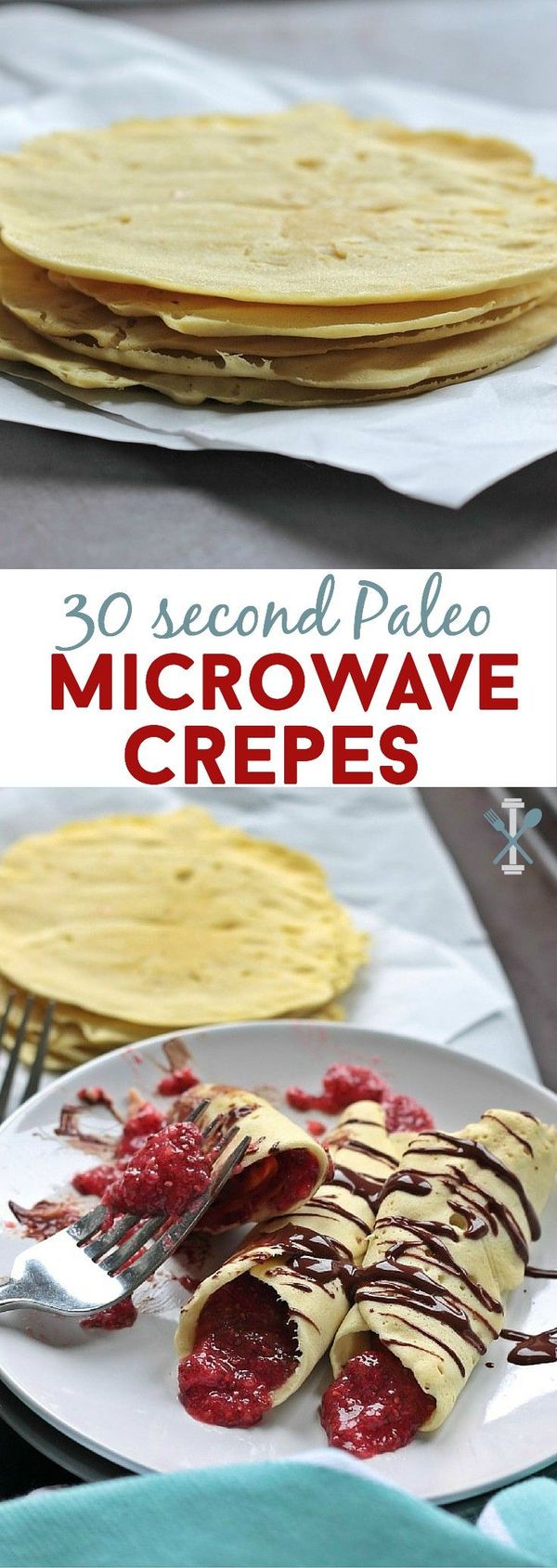 30 Second Microwave Paleo Crepes