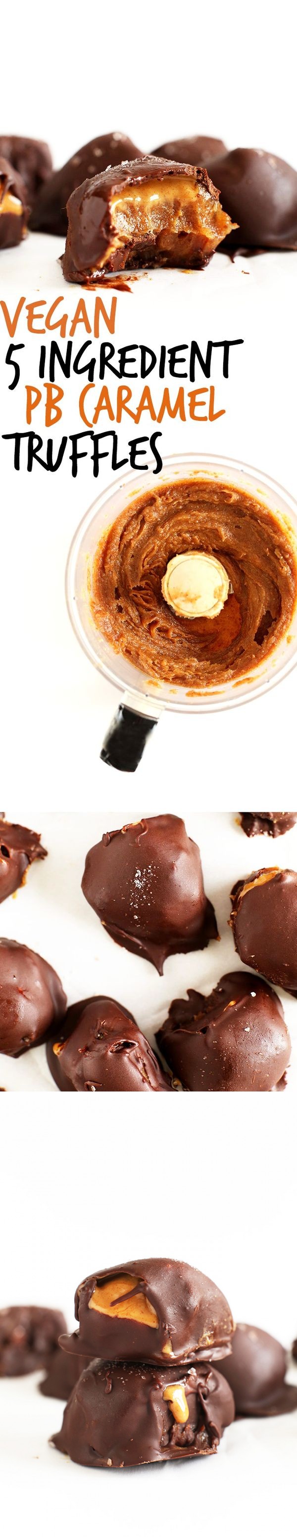 5 Ingredient Salted Caramel Peanut Butter Truffles