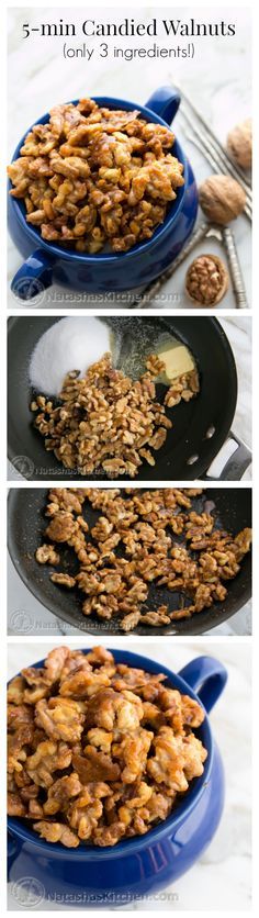 5 minute Candied Walnuts