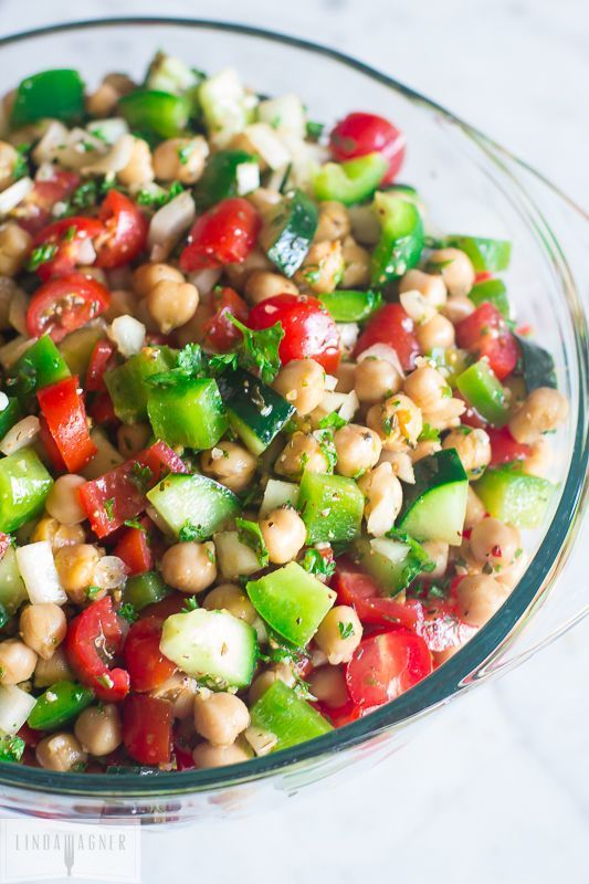 5 Minute Chopped Chickpea Salad