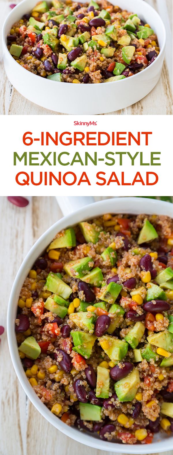 6-Ingredient Mexican-Style Quinoa Salad