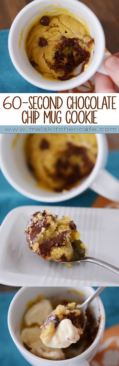 60-Second Chocolate Chip Mug Cookie