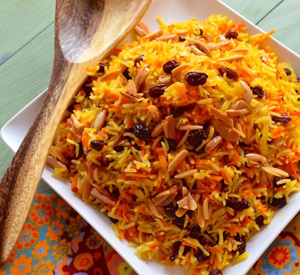 A Rosh Hashana Family Favorite: Sweet Basmati Rice with Carrots & Raisins