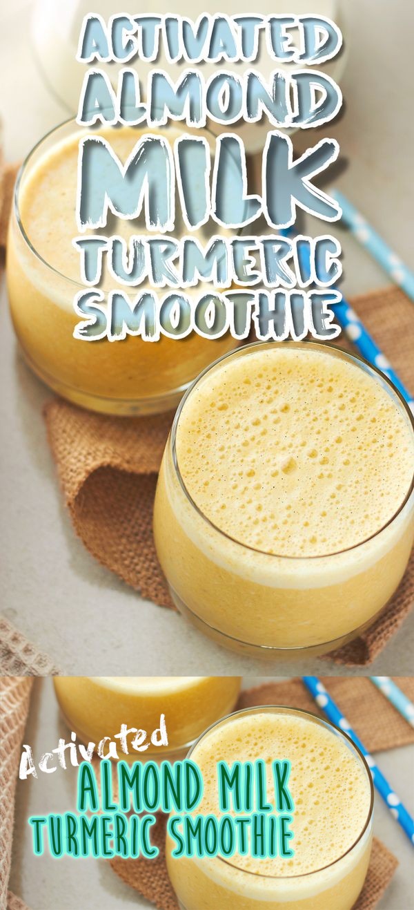 Activated Almond Milk Turmeric Smoothie