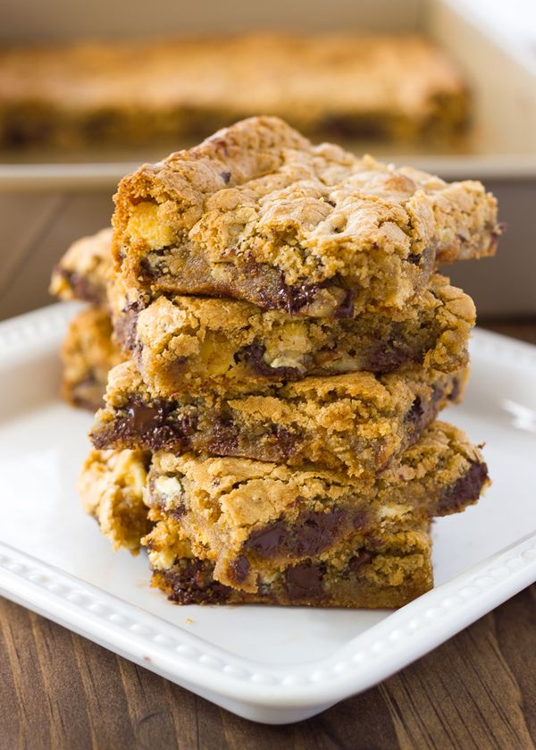 Almond Flour Blondies (Gluten-Free, Dairy-Free Option