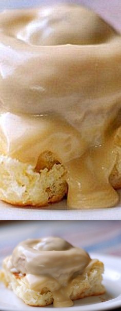 Amish Cinnamon Rolls with Caramel Frosting