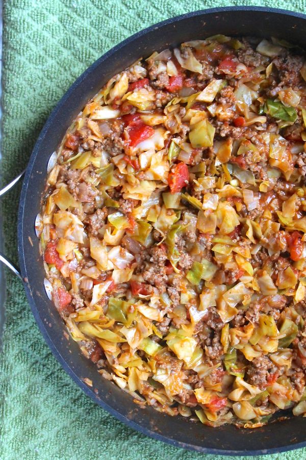 Amish One-Pan Ground Beef and Cabbage Skillet