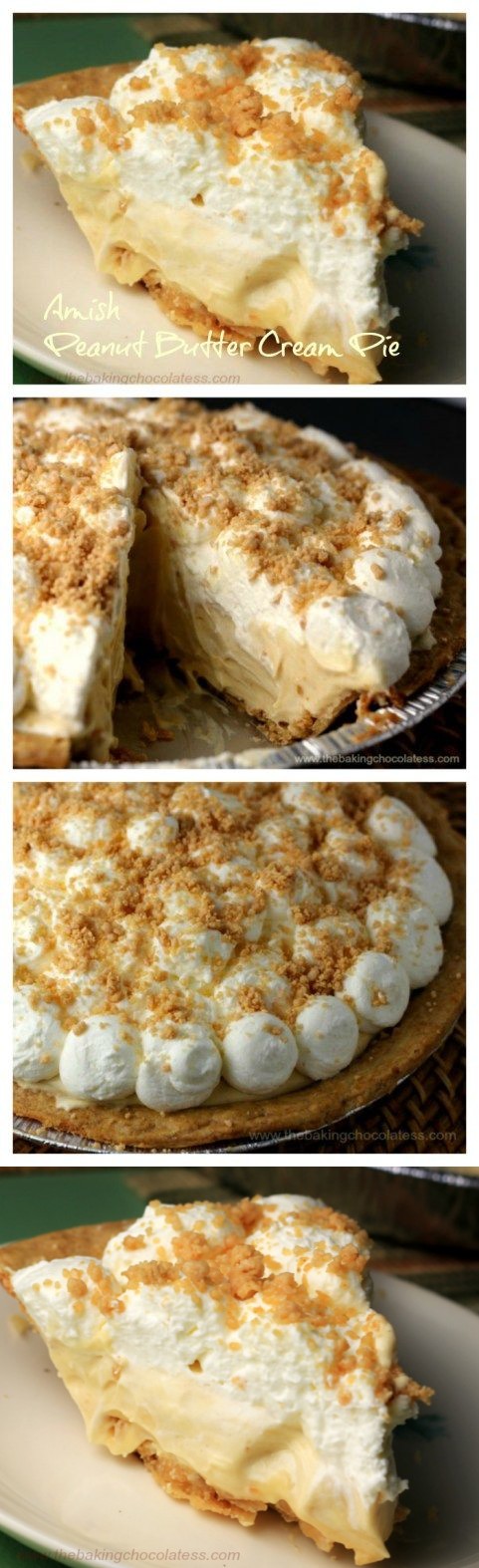 Amish Peanut Butter Cream Pie