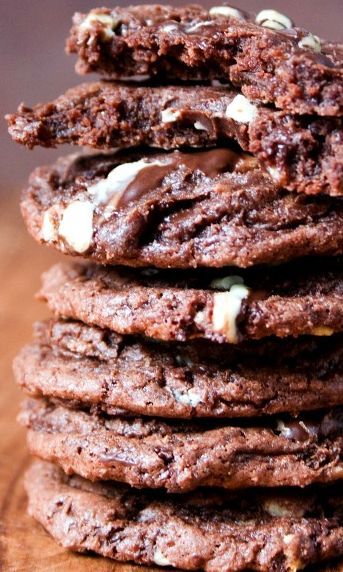 Andes Mint Chocolate Fudge Cookies