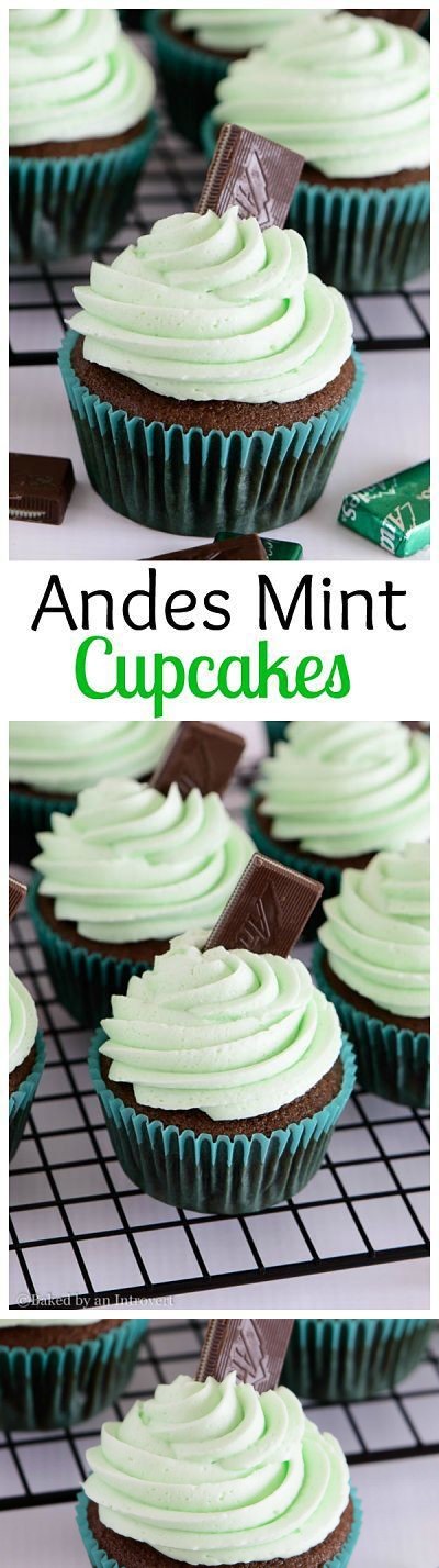 Andes Mint Cupcakes