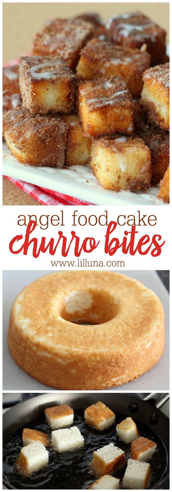 Angel Food Cake Churro Bites