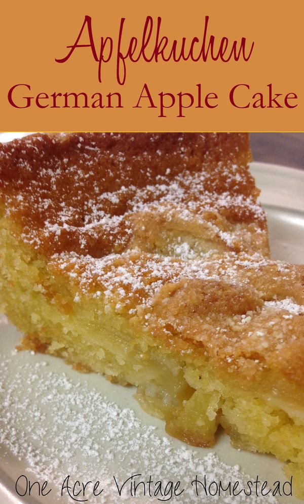 Apfelkuchen: German Apple Cake