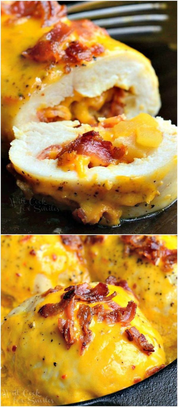 Apple Bacon Cheddar Stuffed Chicken