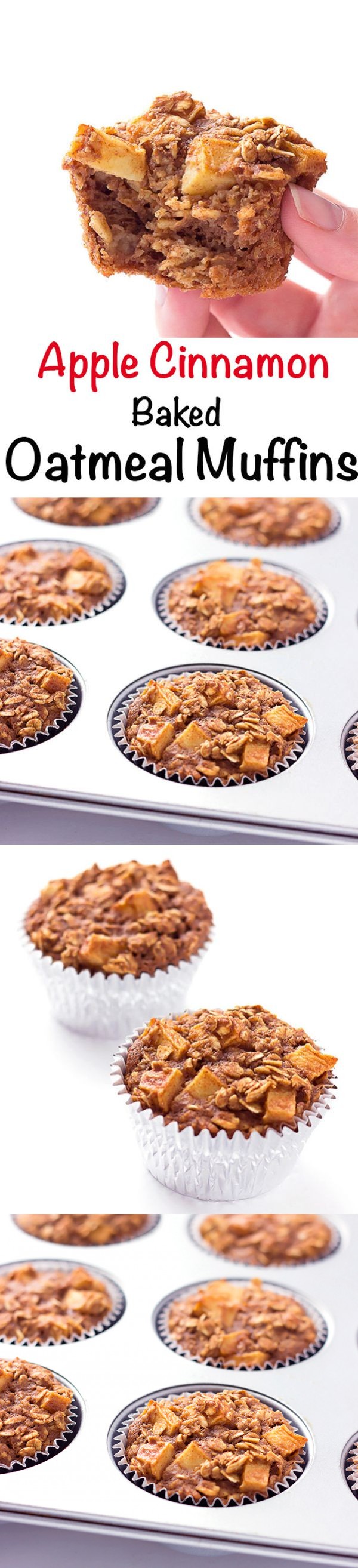 Apple Cinnamon Baked Oatmeal Muffins