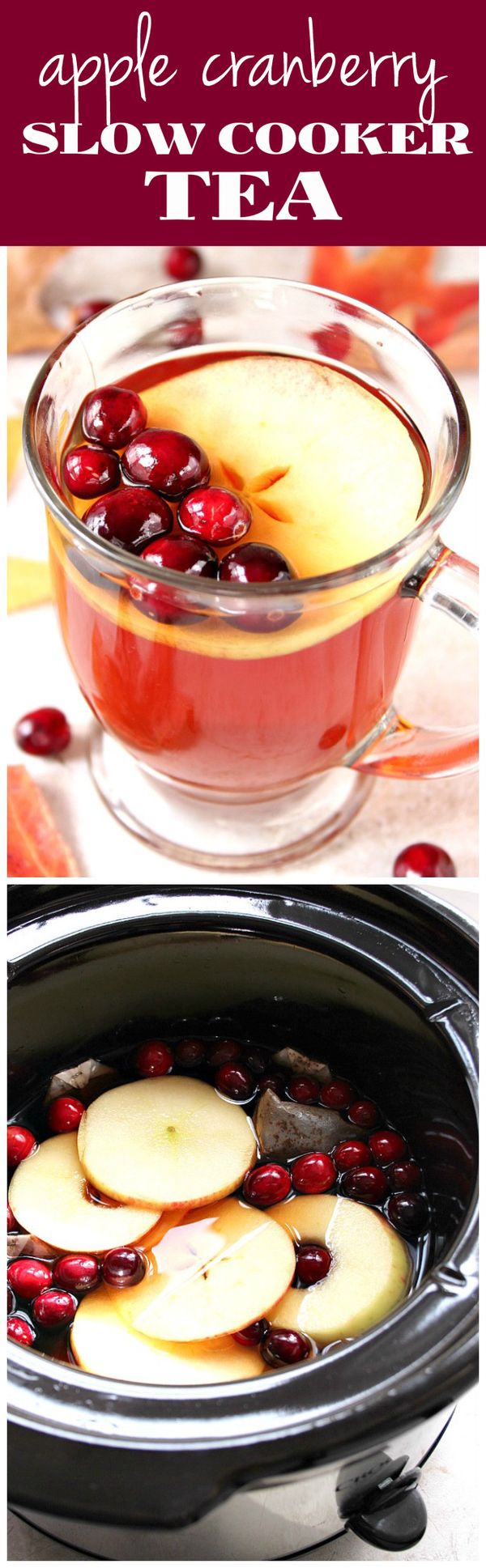 Apple Cranberry Slow Cooker Tea