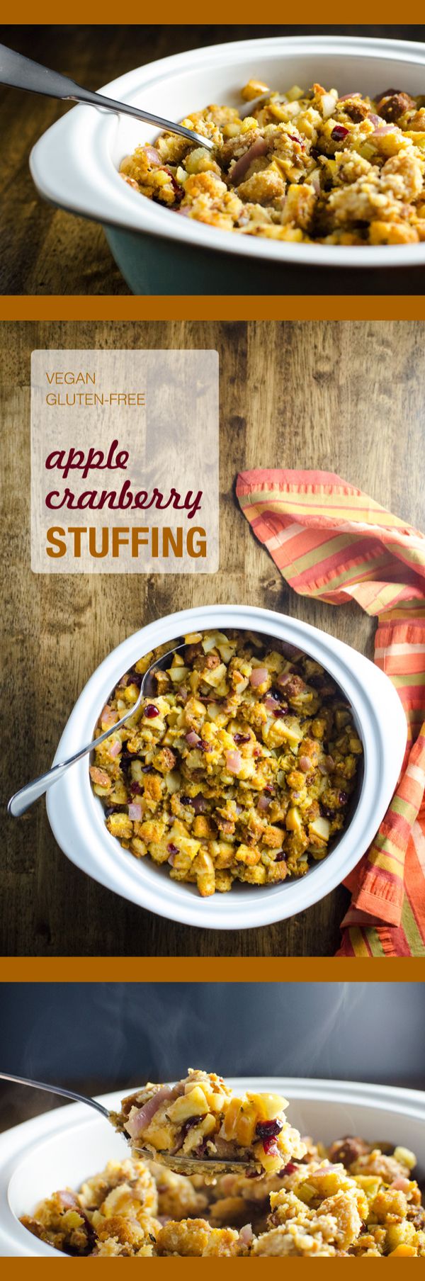 Apple Cranberry Stuffing(vegan & gluten-free