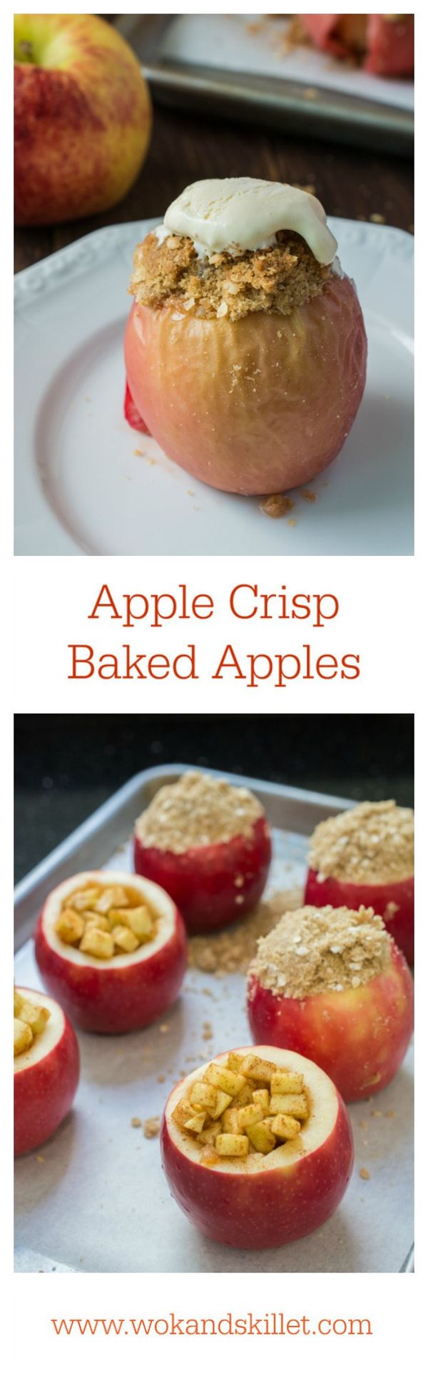 Apple Crisp Baked Apples